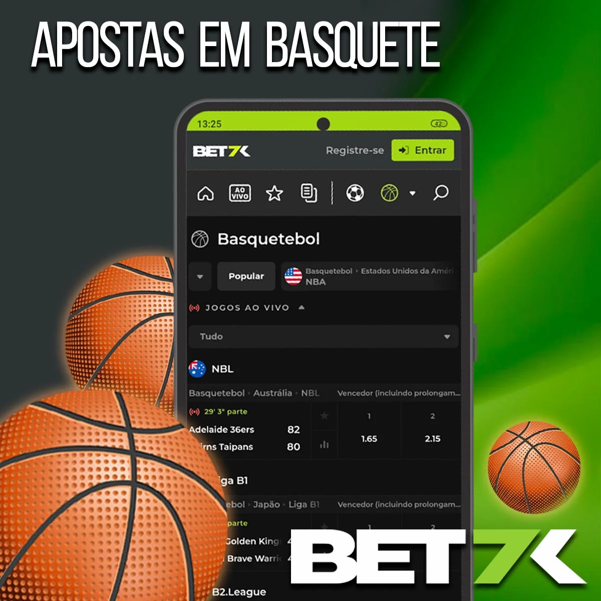 Apostas em basquete na casa de apostas Bet7k no Brasil