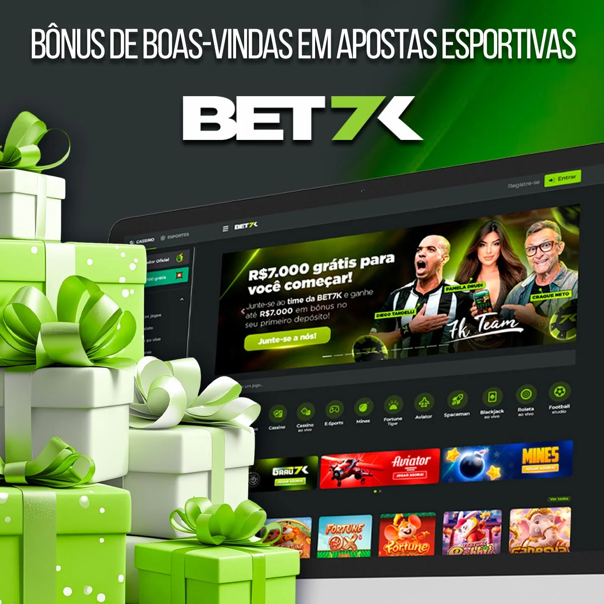 Visão geral do bônus de esportivas da casa de apostas Bet7k no Brasil