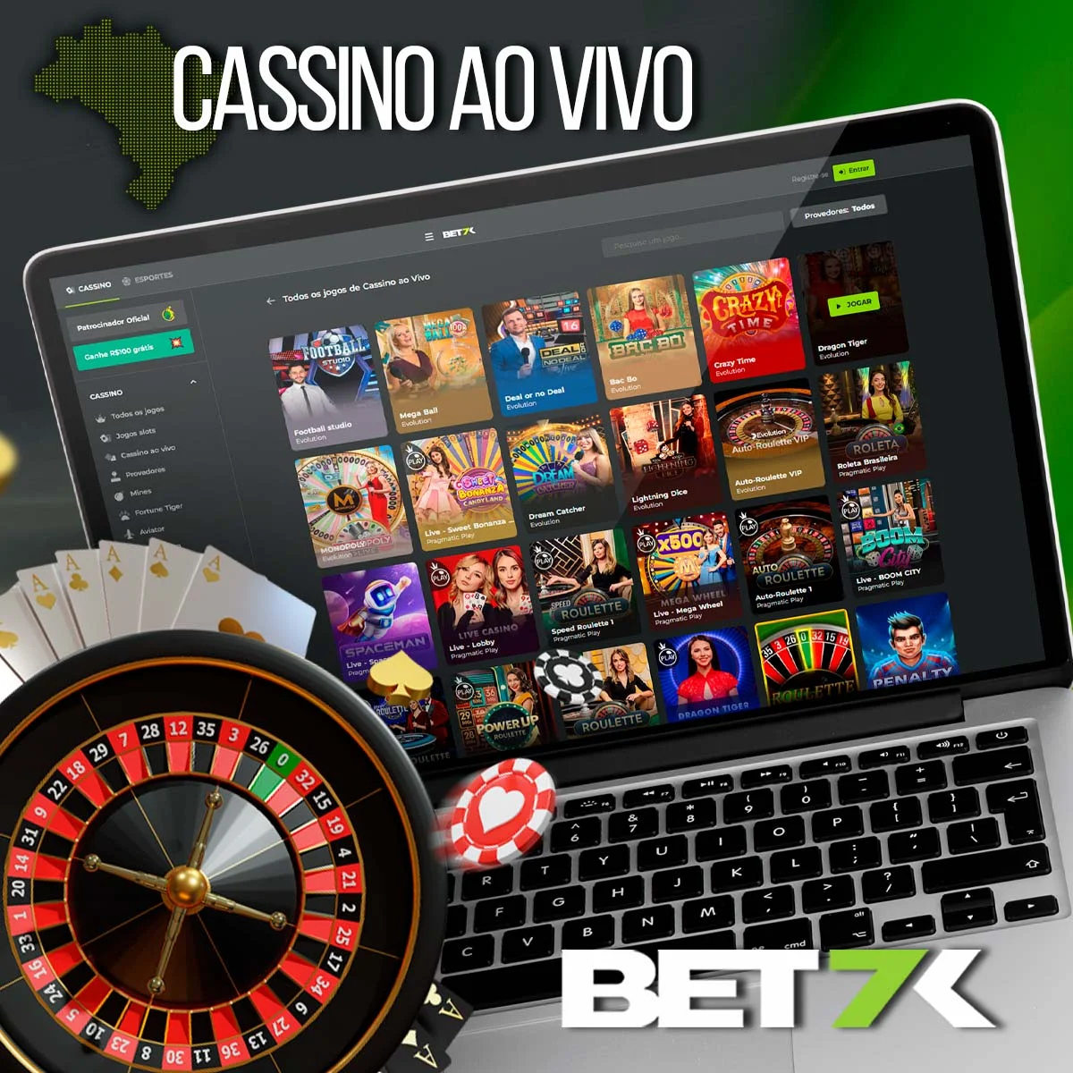 O popular jogo online no Cassino Bet7k no Brasil