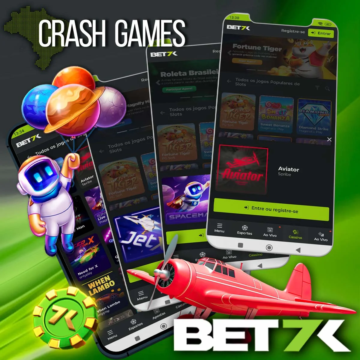 Os jogos de Crash mais populares do Bet7k Casino