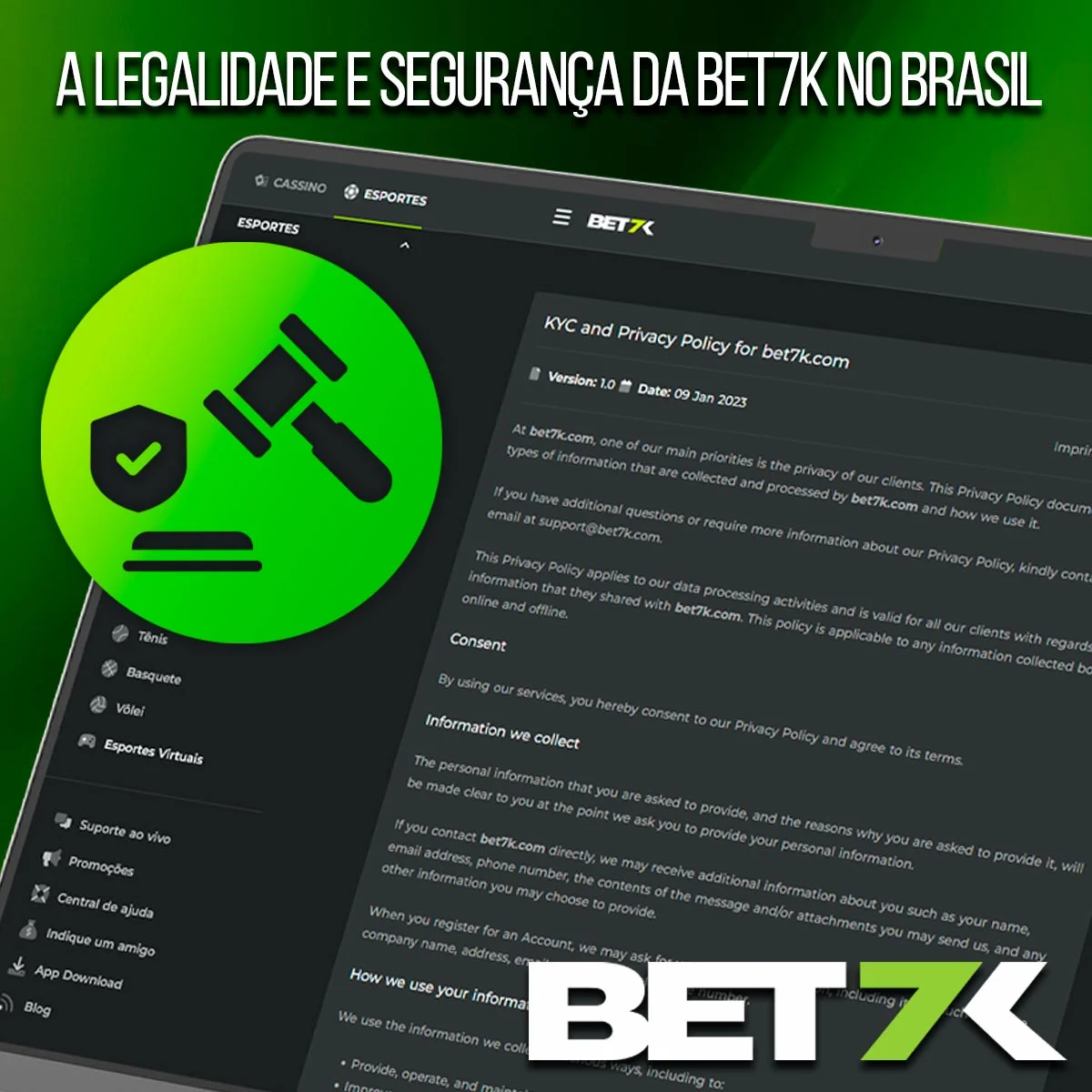 Casa de apostas licenciada e segura Bet7k no Brasil