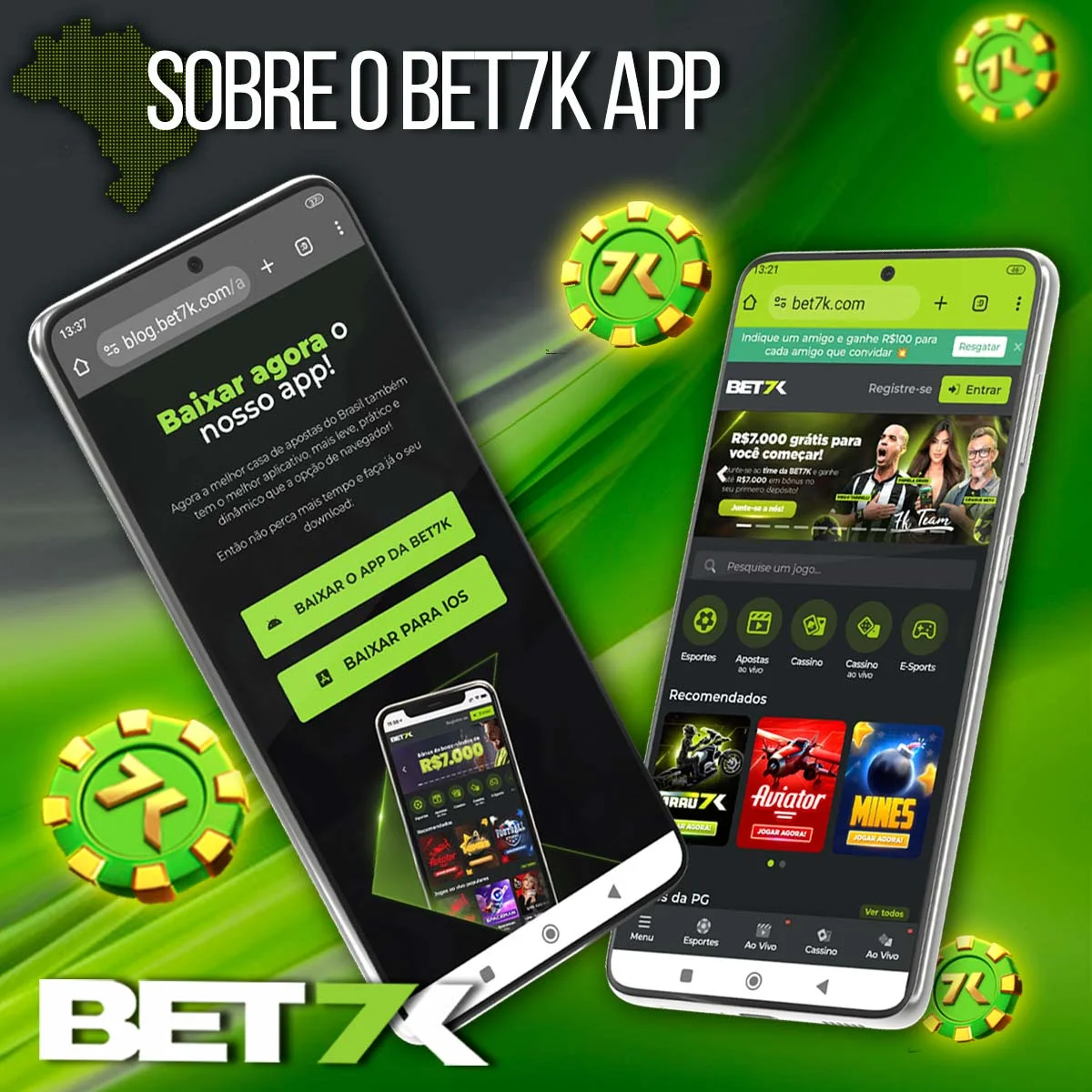 Avaliação do aplicativo da casa de apostas Bet7k no Brasil